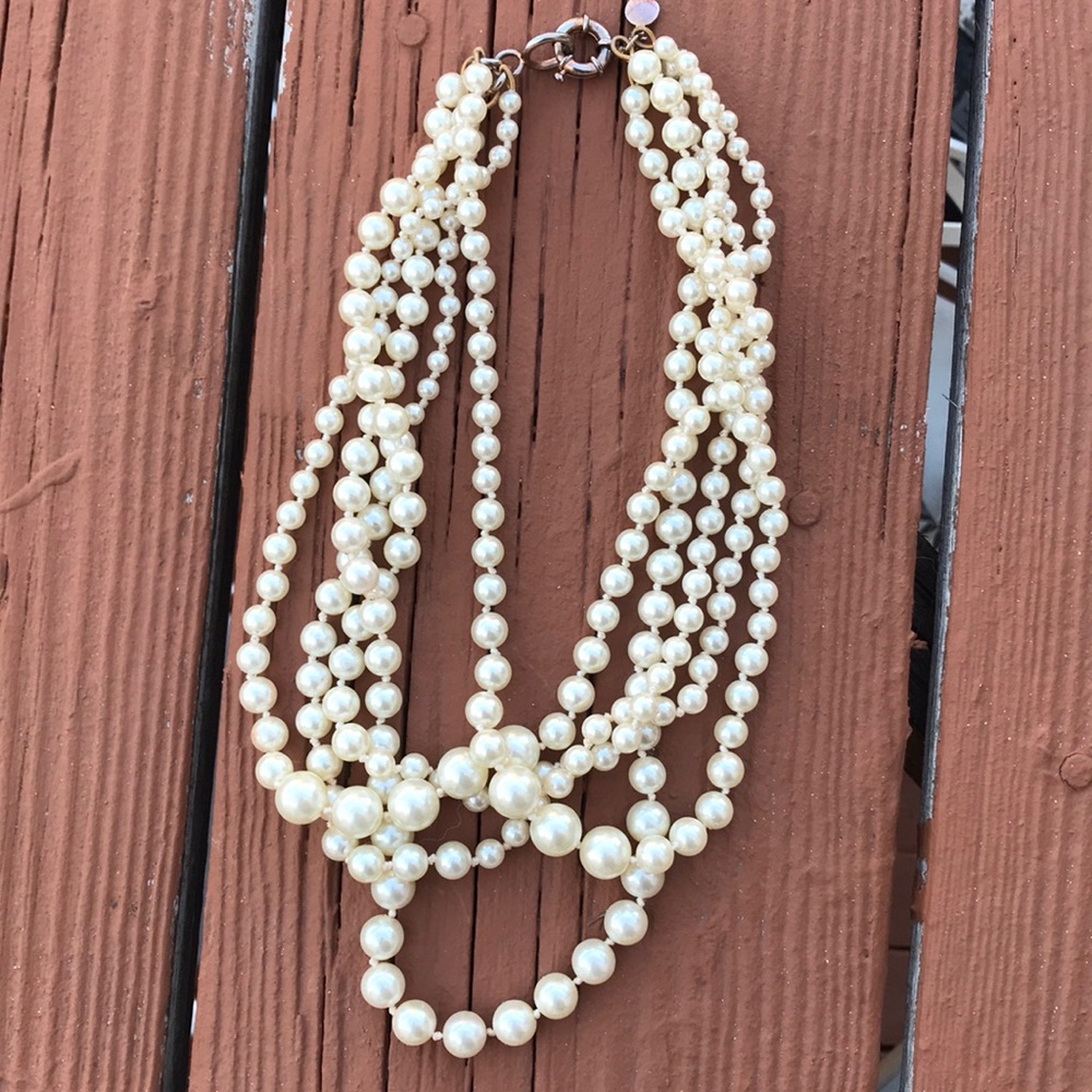 Jcrew tiered pearl necklace